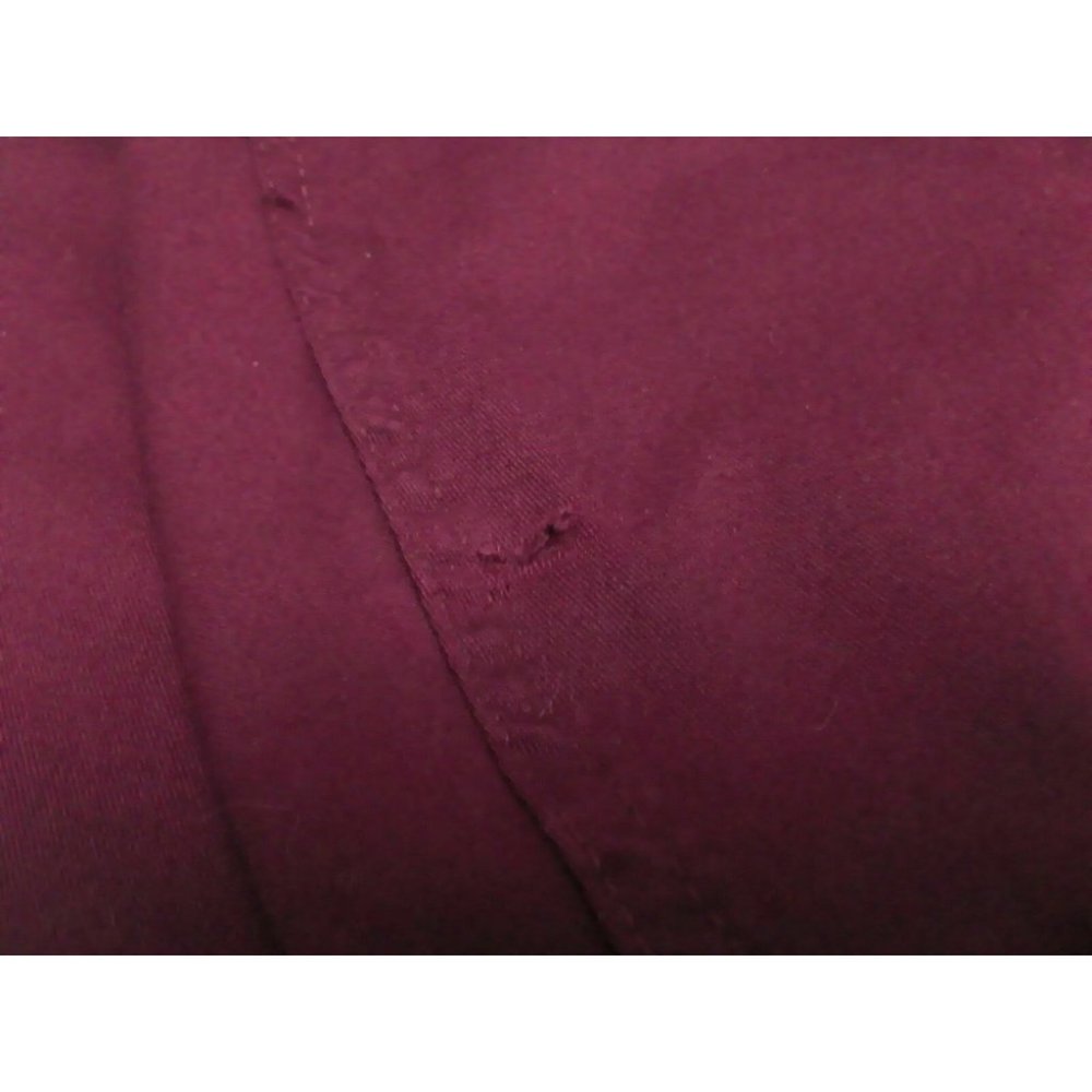 IZOD Men's Shirt Casual/Dress L/Sleeve Cotton Blend Burgundy Regular 15.5 /32-33 - Picture 12 of 14